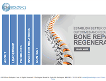 Tablet Screenshot of bonebiologics.com